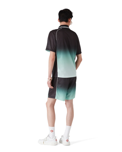 Short de football en jacquard monogramme dégradé