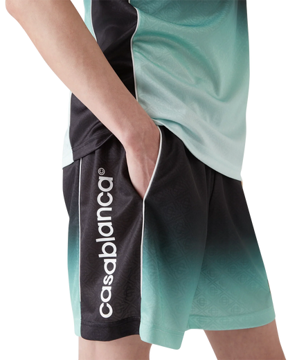 Short de football en jacquard monogramme dégradé