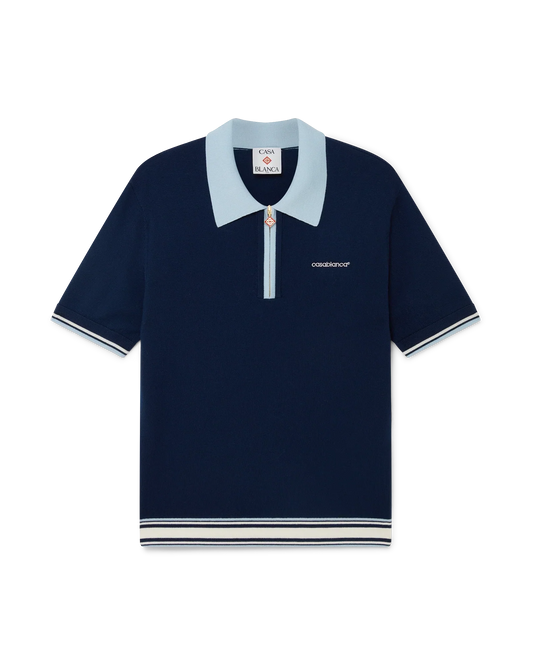 Merino Knit Tennis Polo Shirt