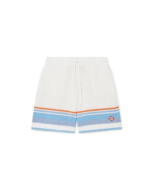 Cotton Tennis Crochet Shorts