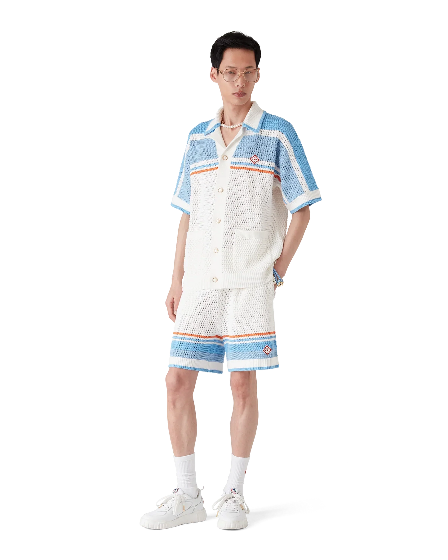 Short de tennis en crochet de coton