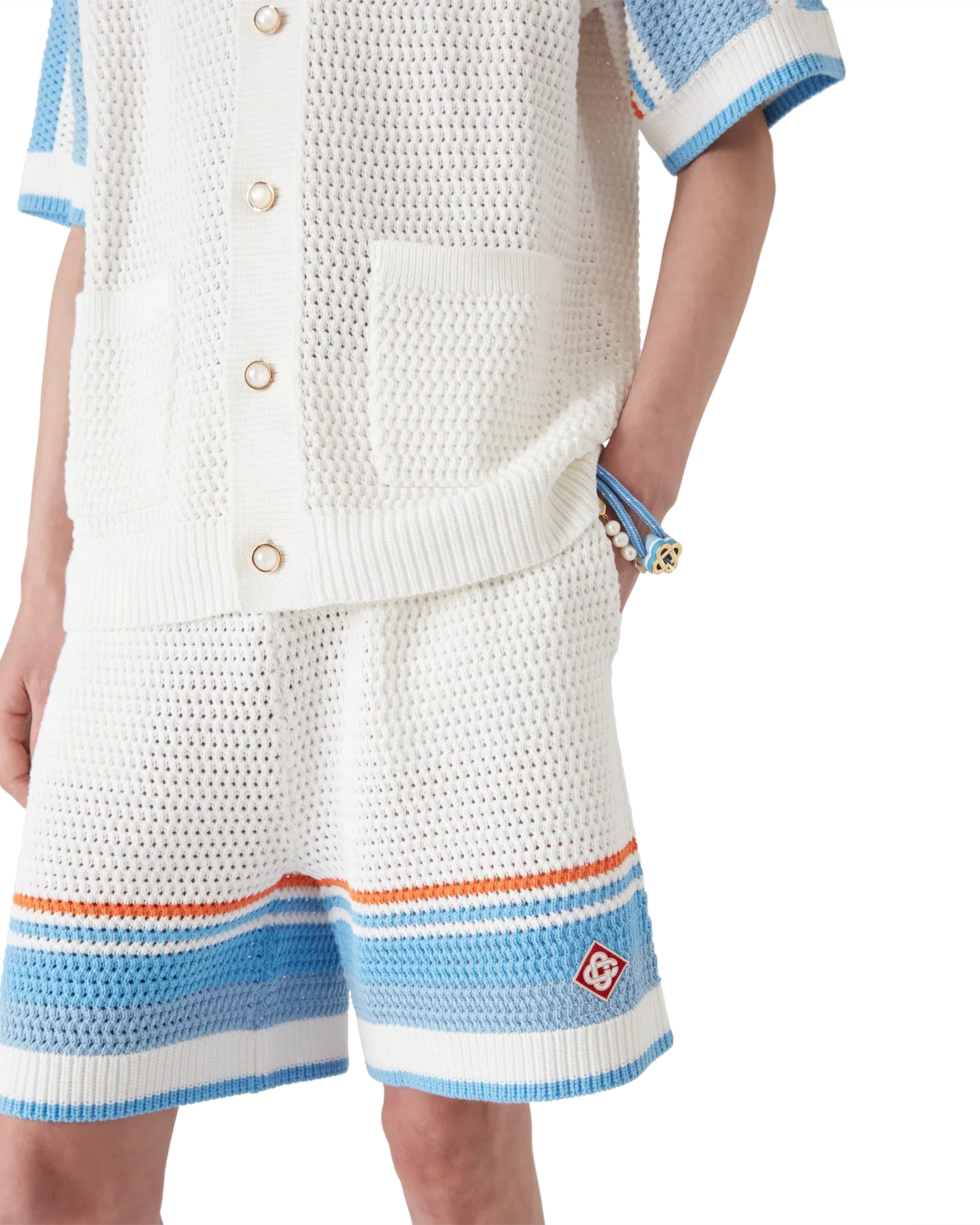 Short de tennis en crochet de coton