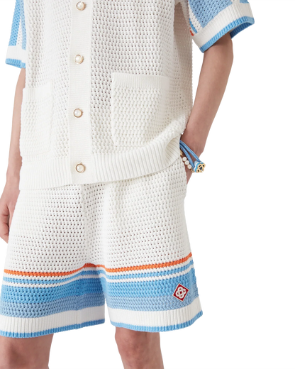 Short de tennis en crochet de coton