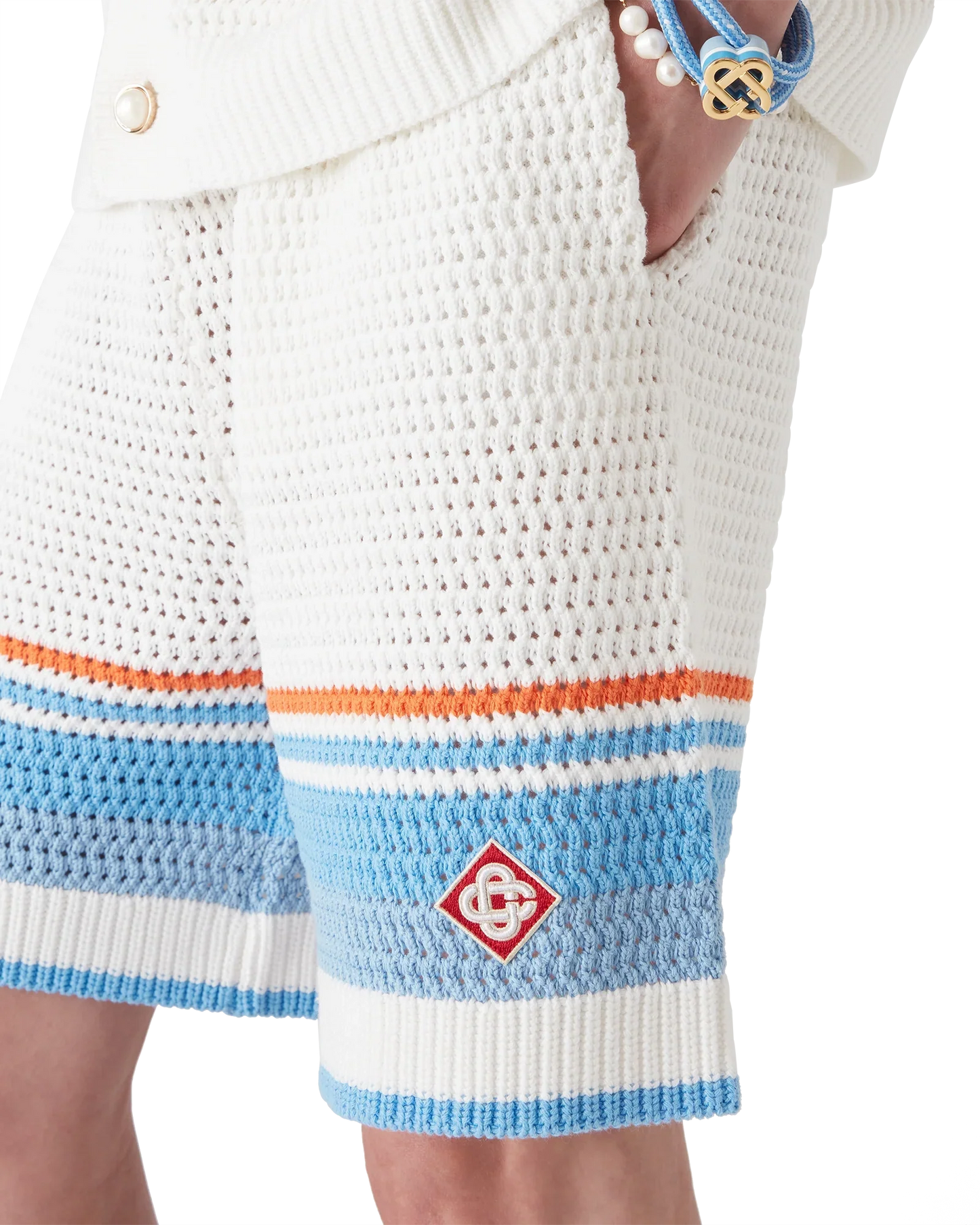 Short de tennis en crochet de coton