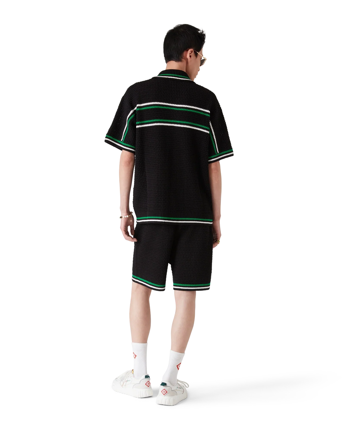 Chemise de tennis en crochet à manches courtes