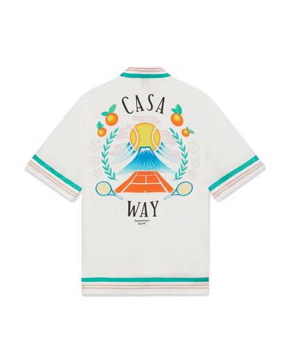 Chemise en soie à manches courtes Casa Way