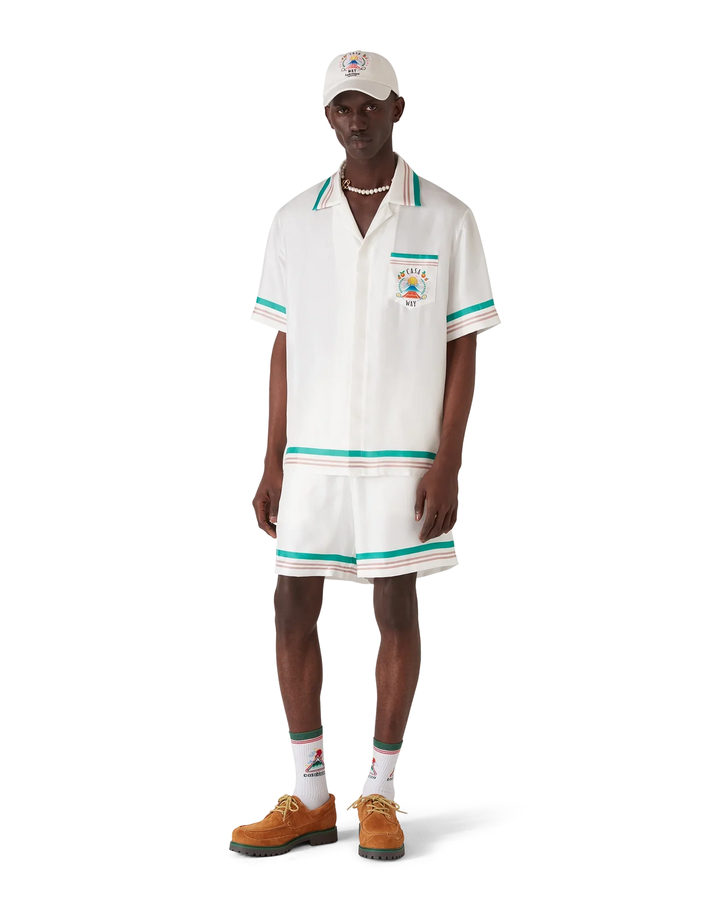 Chemise en soie à manches courtes Casa Way