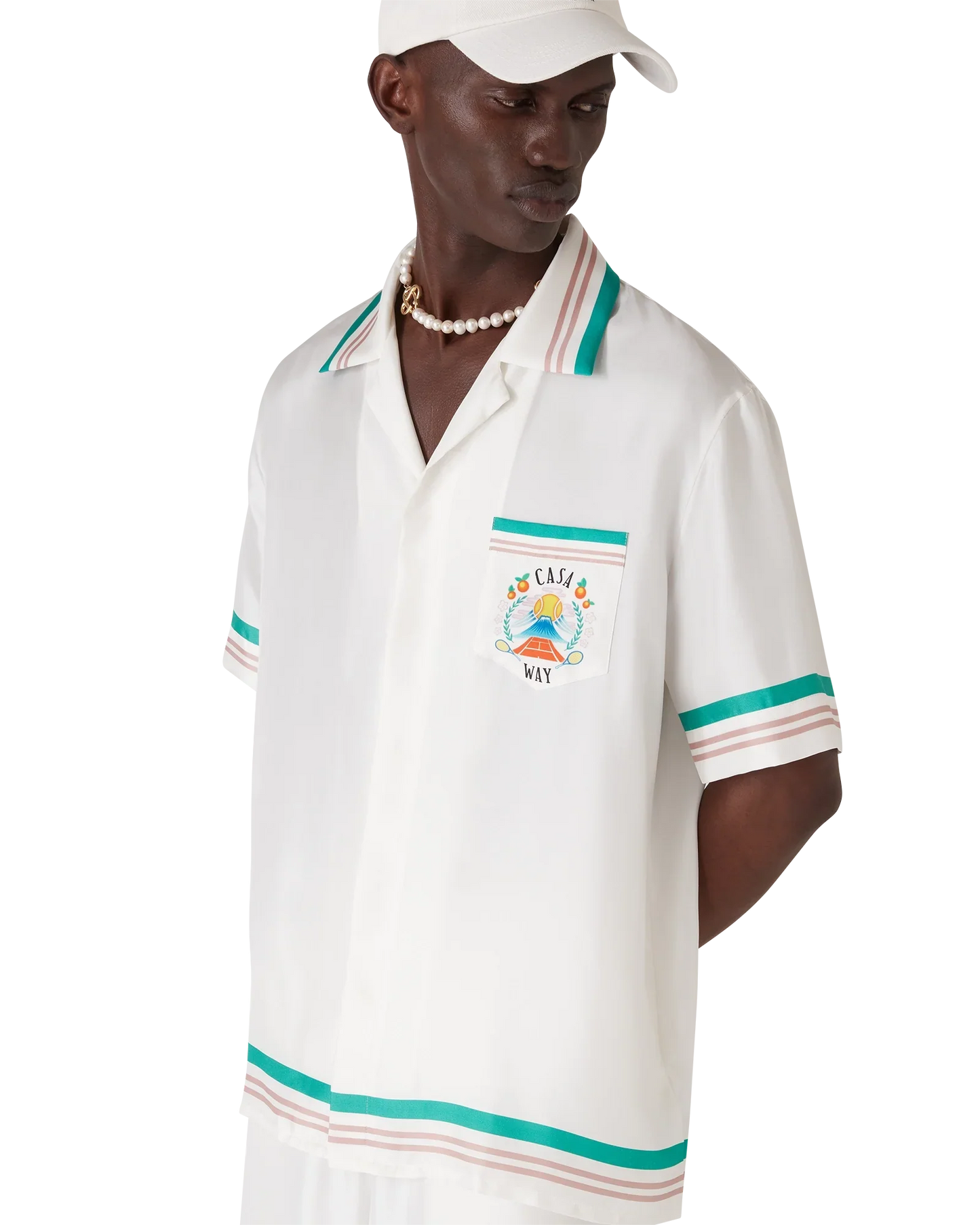 Chemise en soie à manches courtes Casa Way