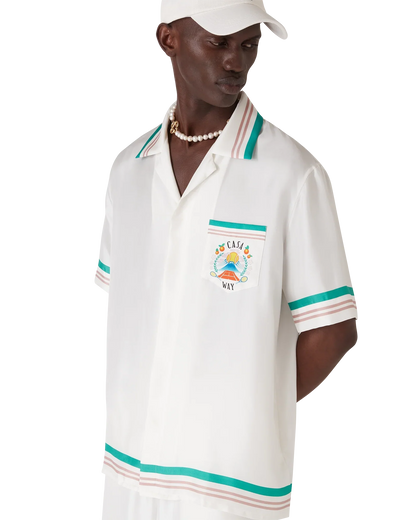 Chemise en soie à manches courtes Casa Way