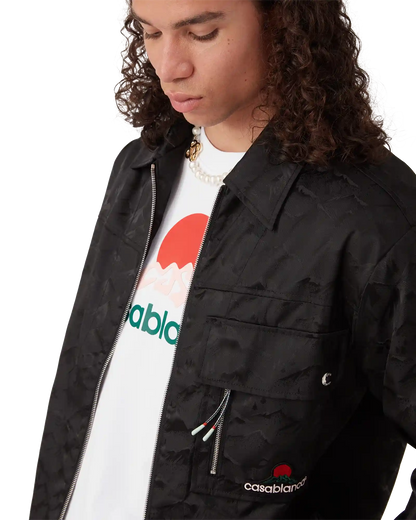 Nylon Mountain Short Sleeve Camo Zip Shirt