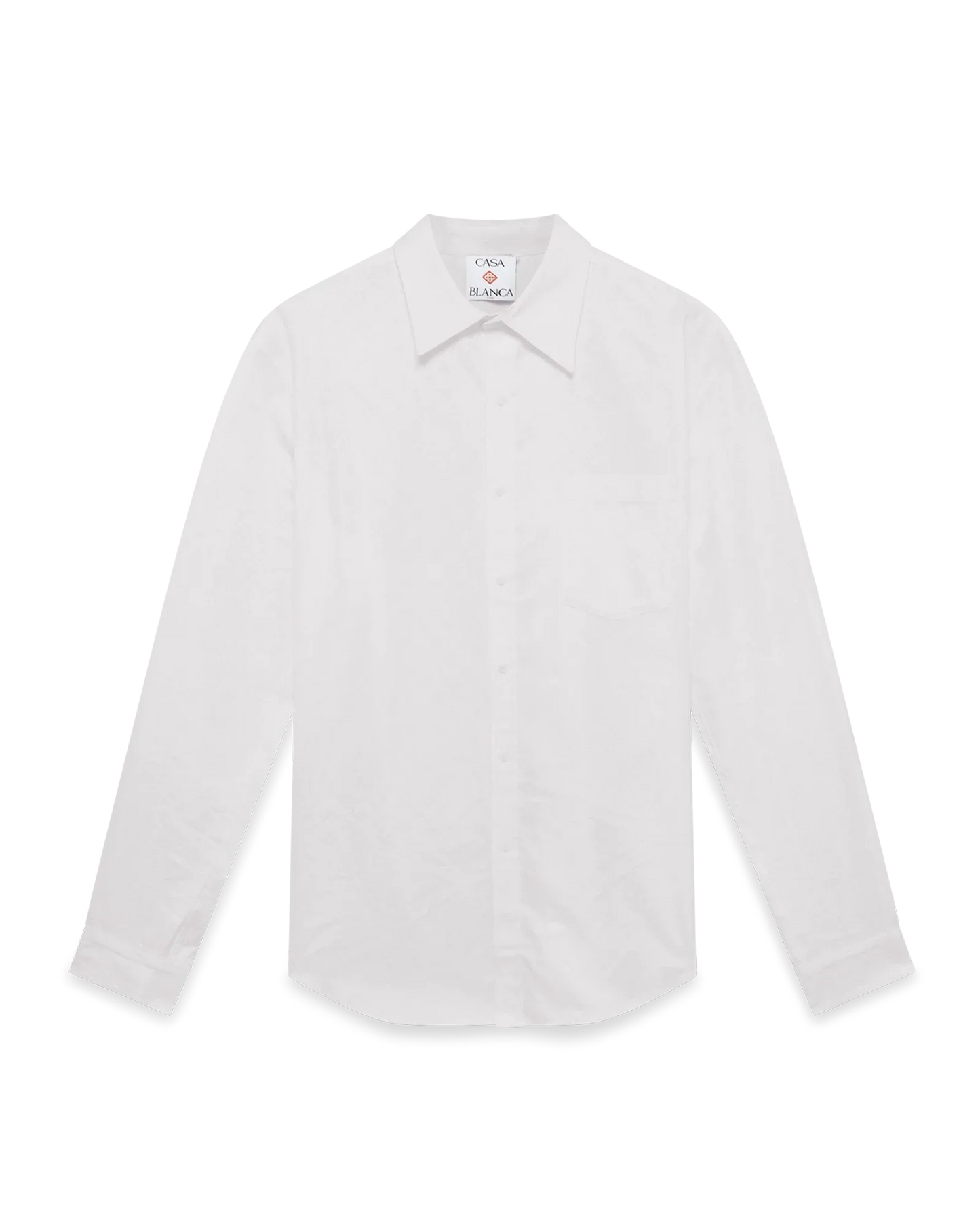 Chemise Oxford en jacquard de coton monogrammé