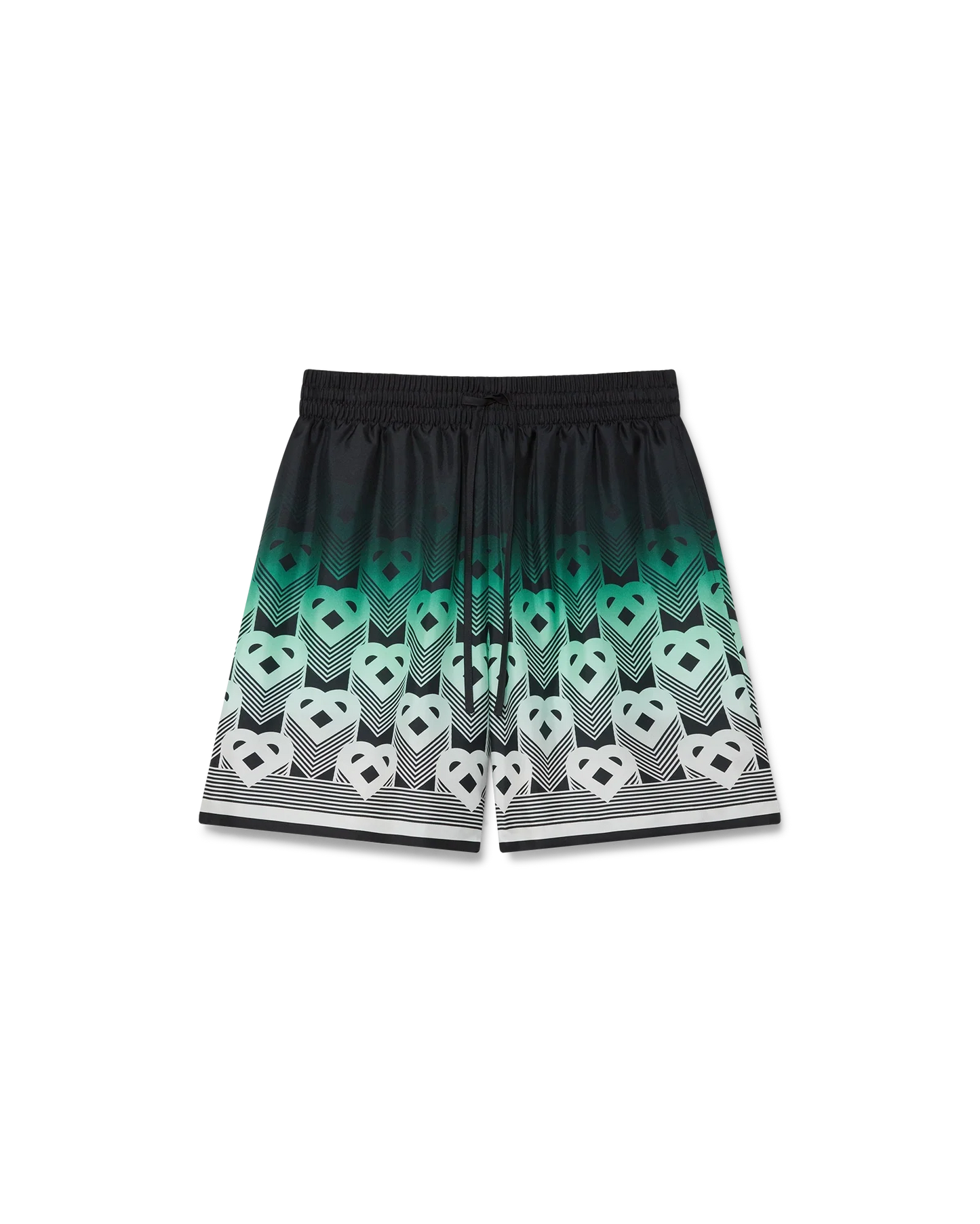 Short en soie monogramme dégradé