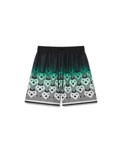 Short en soie monogramme dégradé