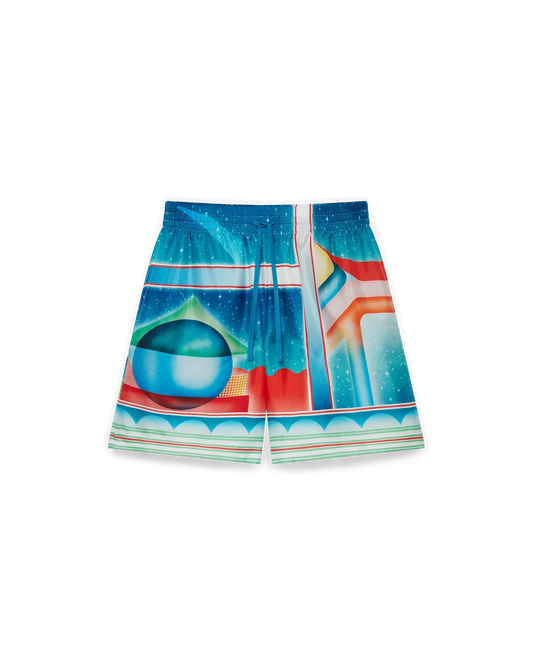 Galaxy Court Silk Shorts