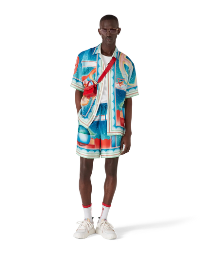 Shorts en soie Galaxy Court