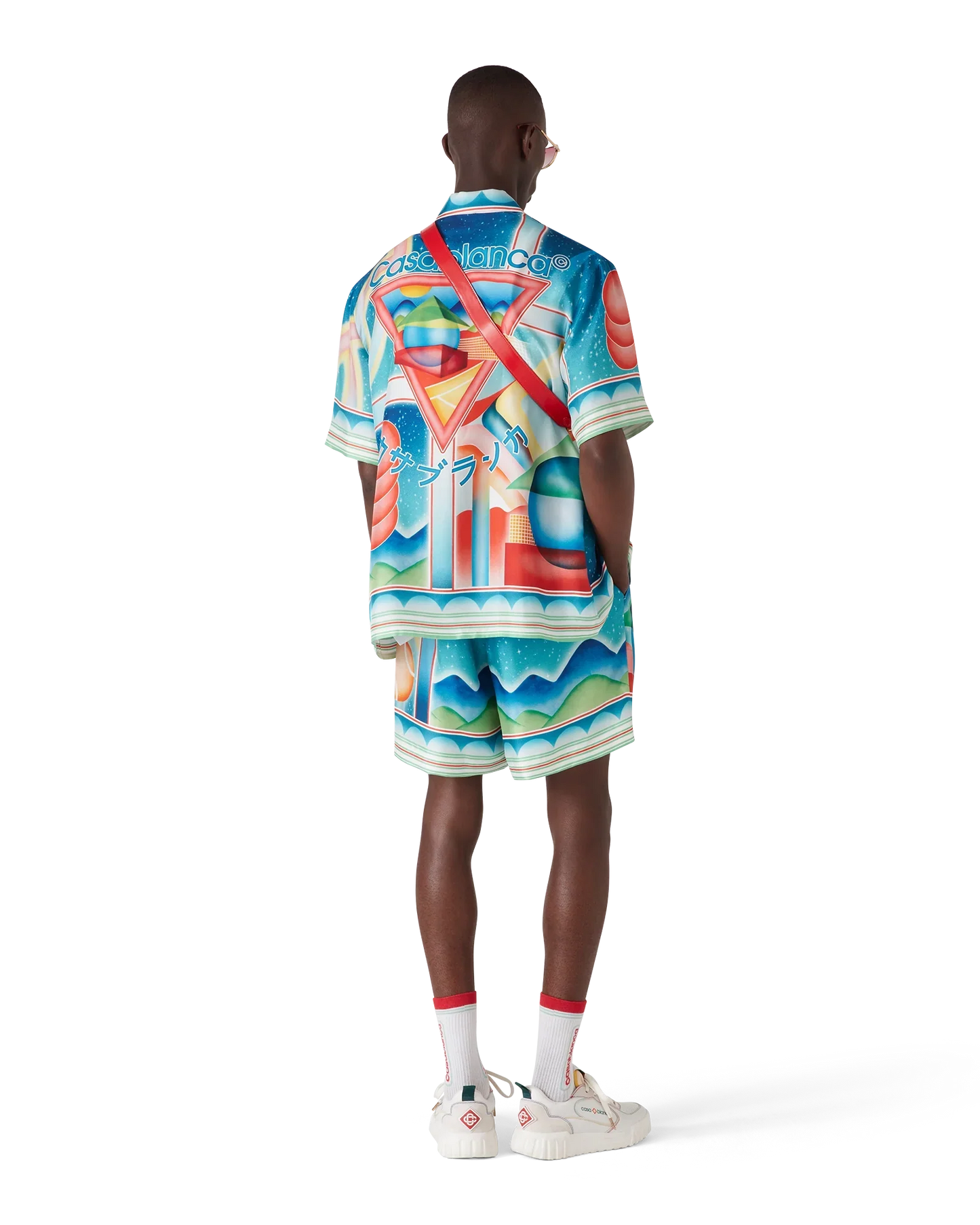 Shorts en soie Galaxy Court