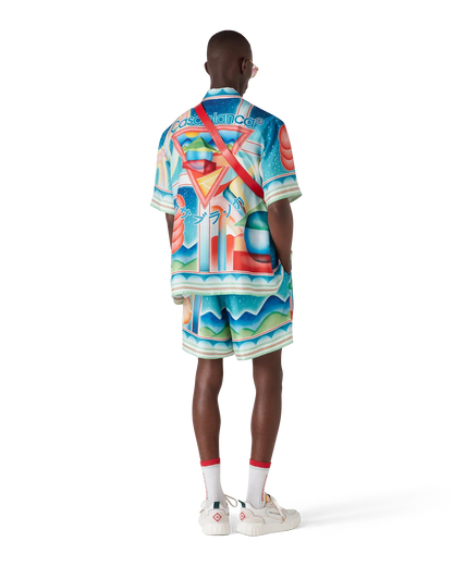 Shorts en soie Galaxy Court