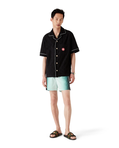 Short de bain jacquard monogramme dégradé