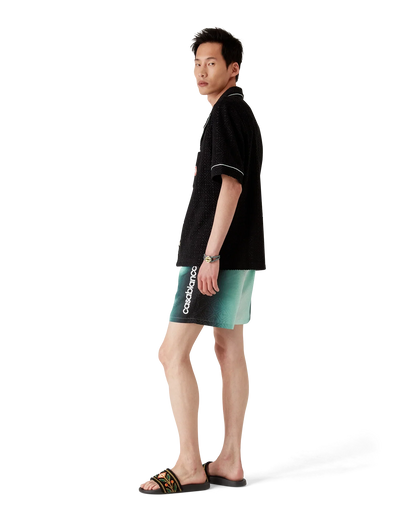 Short de bain jacquard monogramme dégradé