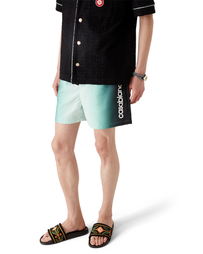 Short de bain jacquard monogramme dégradé