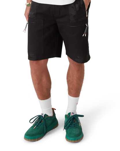 Shorts cargo de montagne en nylon camouflage