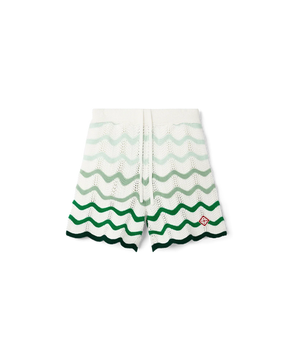 Short en crochet à dégradé ondulé