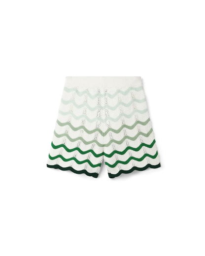 Short en crochet à dégradé ondulé