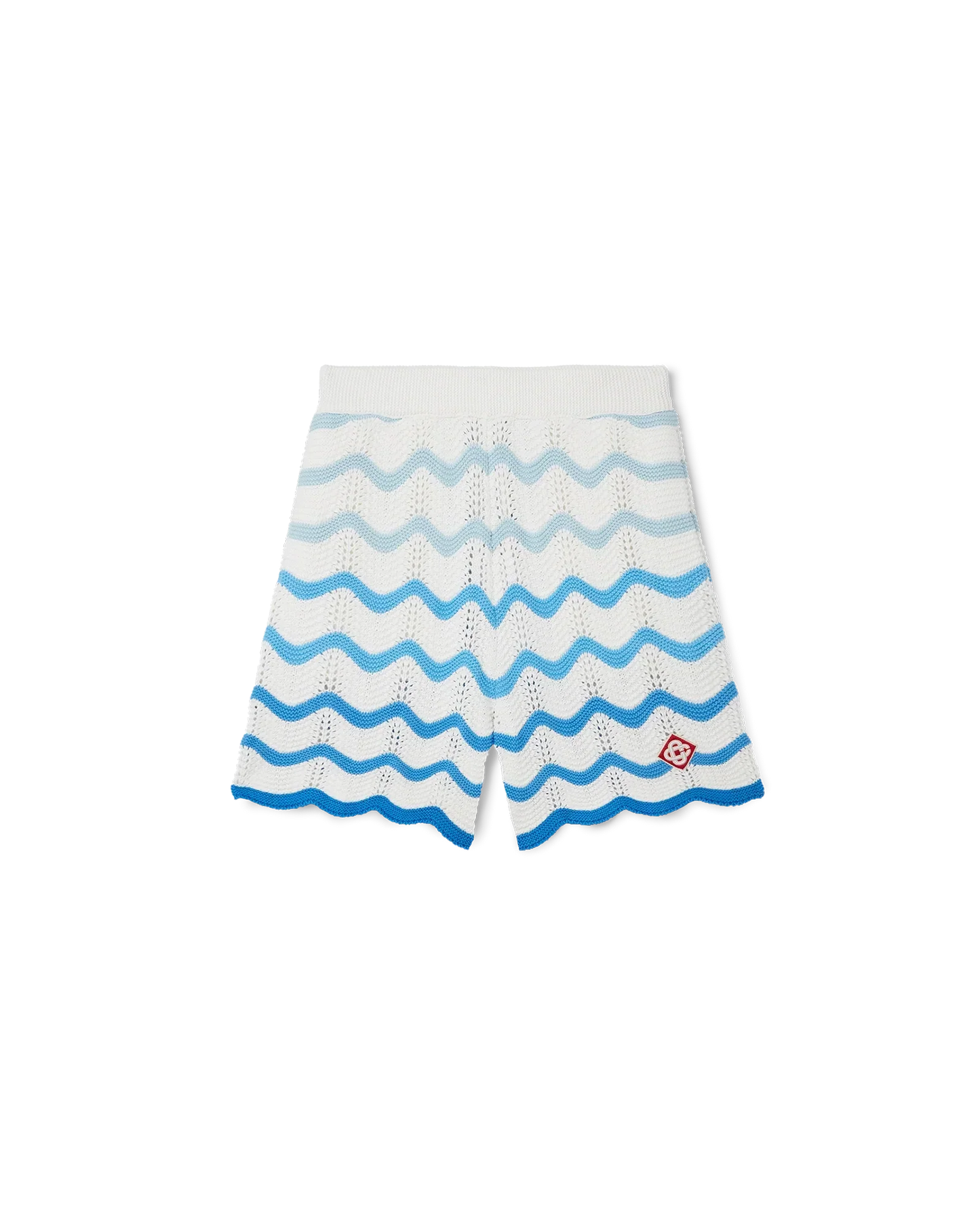 Short en crochet à dégradé ondulé