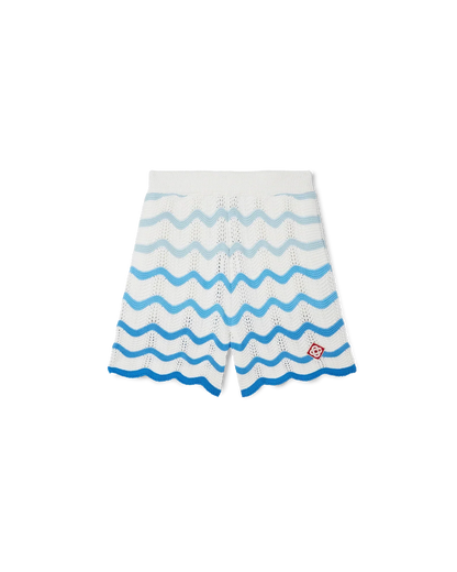 Short en crochet à dégradé ondulé