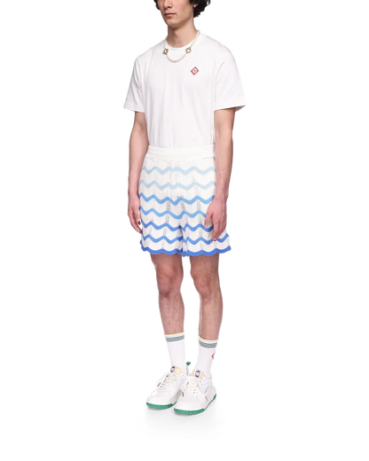 Short en crochet à dégradé ondulé