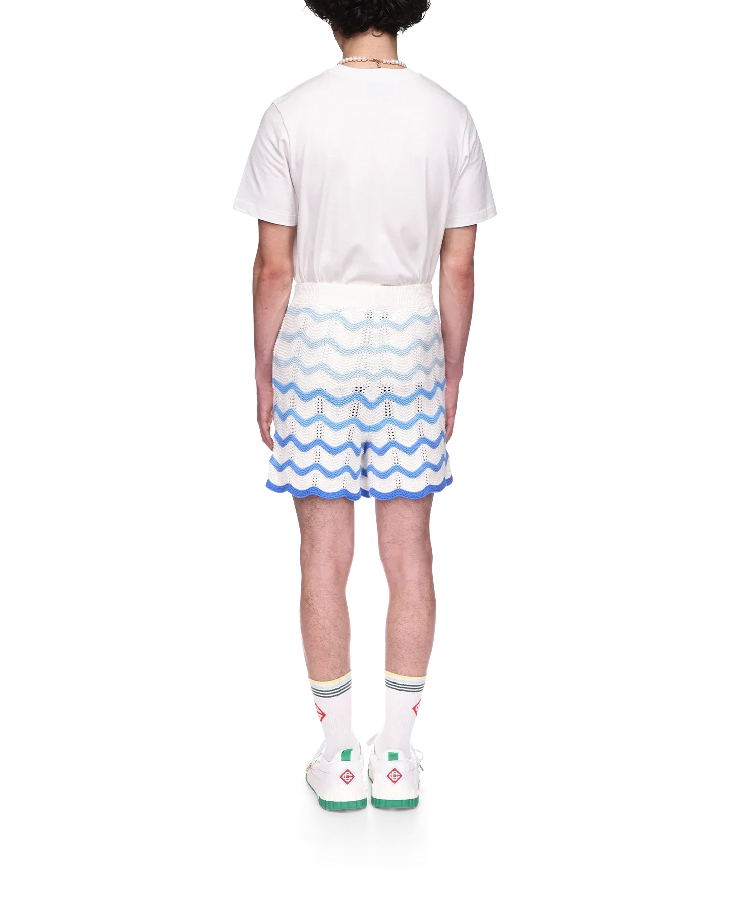 Short en crochet à dégradé ondulé
