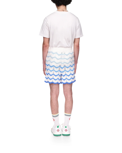 Short en crochet à dégradé ondulé