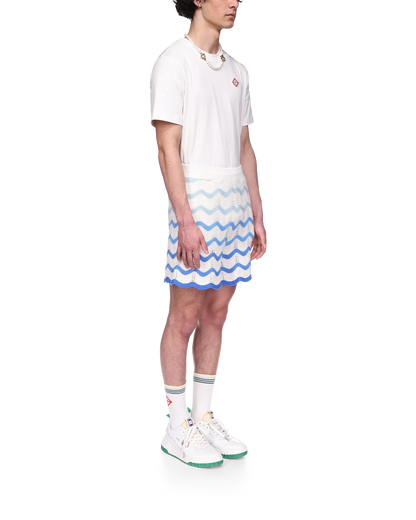 Short en crochet à dégradé ondulé