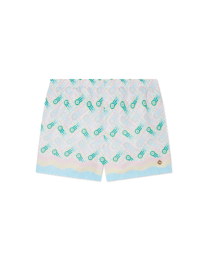 Maillot de bain de type short de bain avec imprimé ping-pong