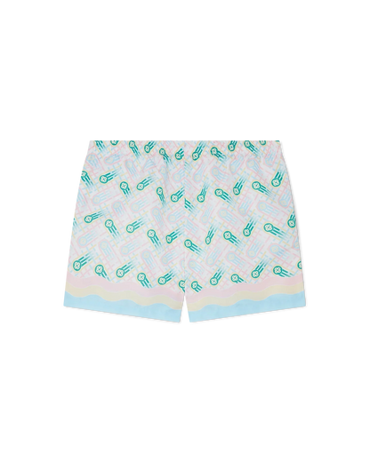 Maillot de bain de type short de bain avec imprimé ping-pong