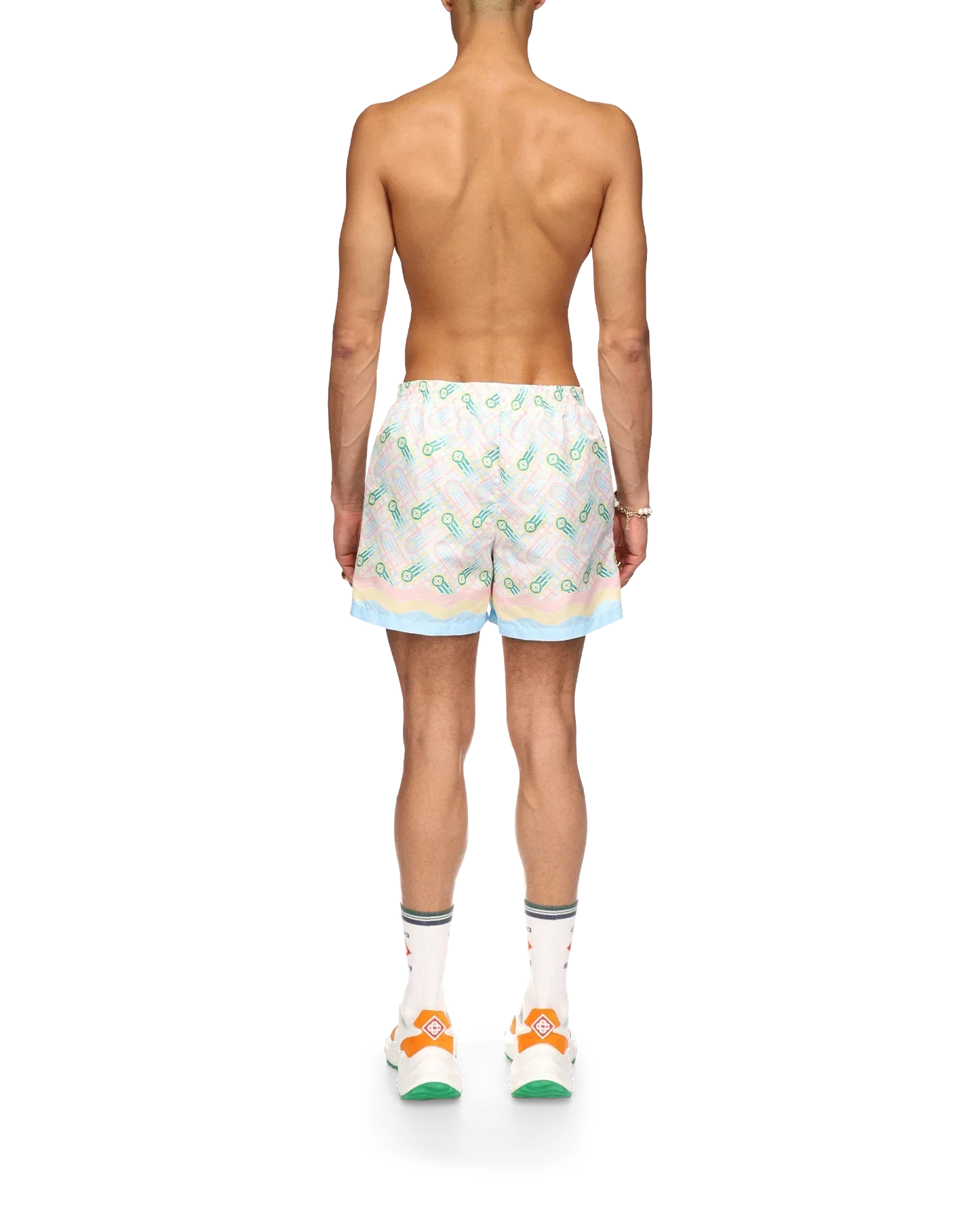 Maillot de bain de type short de bain avec imprimé ping-pong