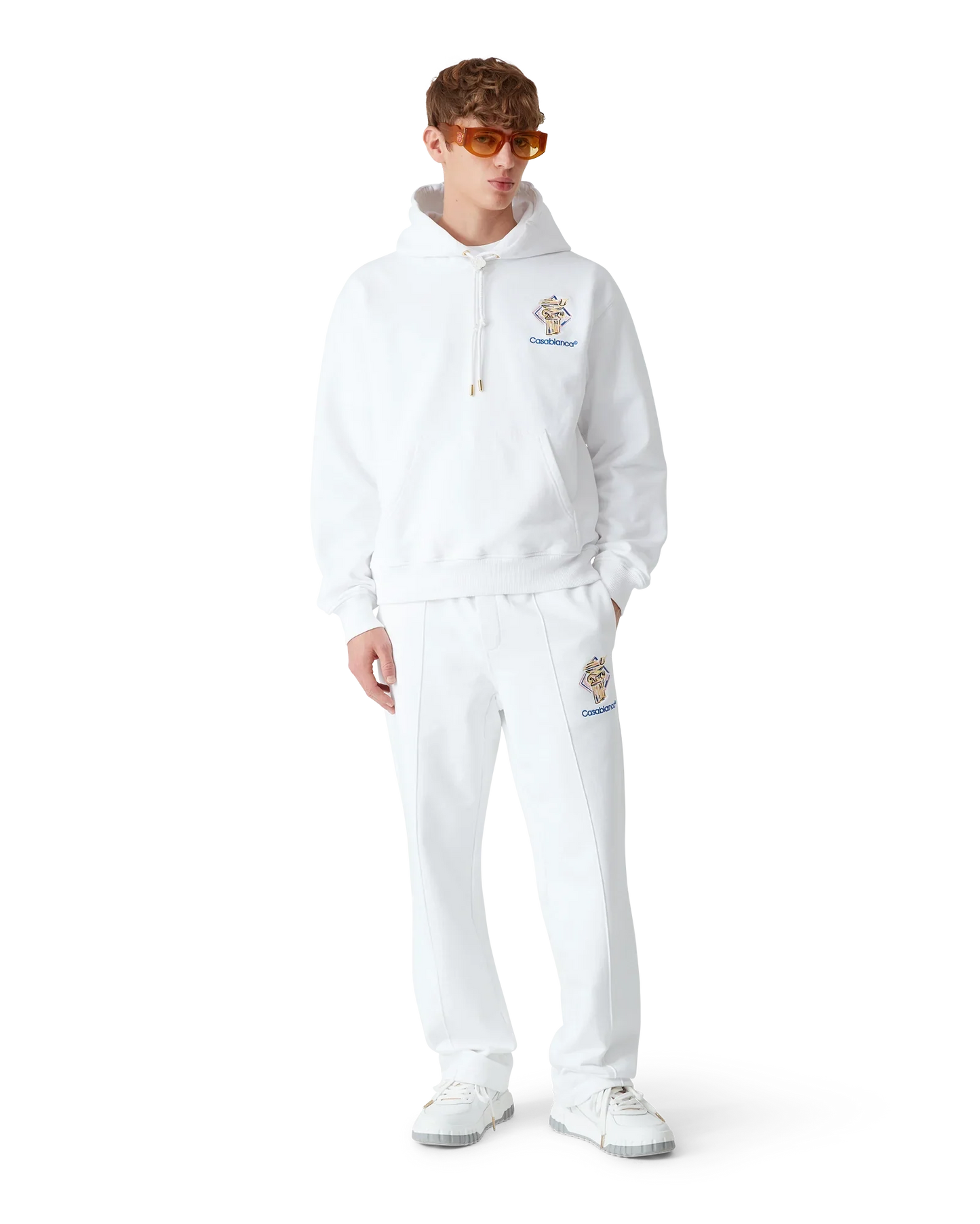 Diamond Column Hooded Sweatshirt