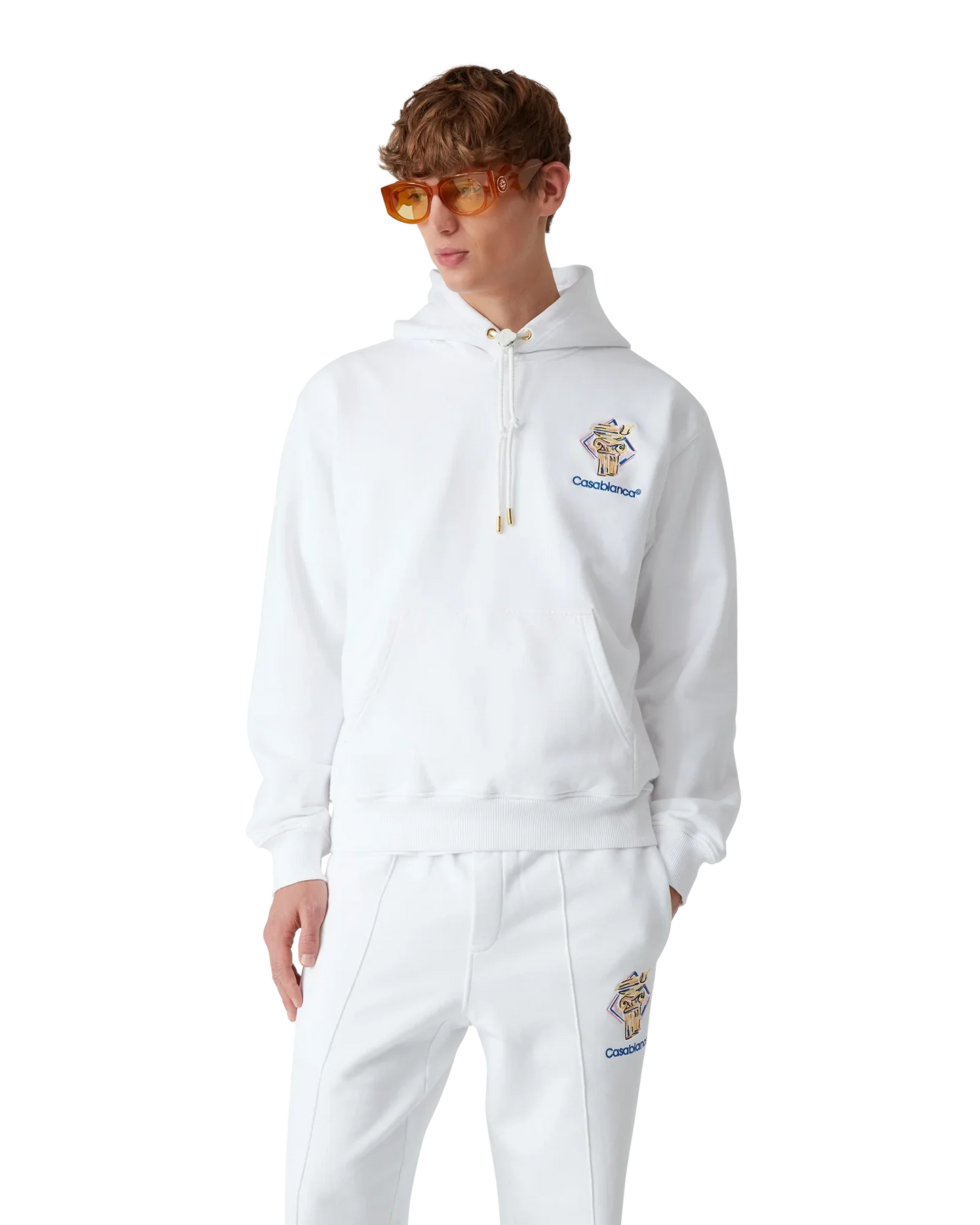 Diamond Column Hooded Sweatshirt