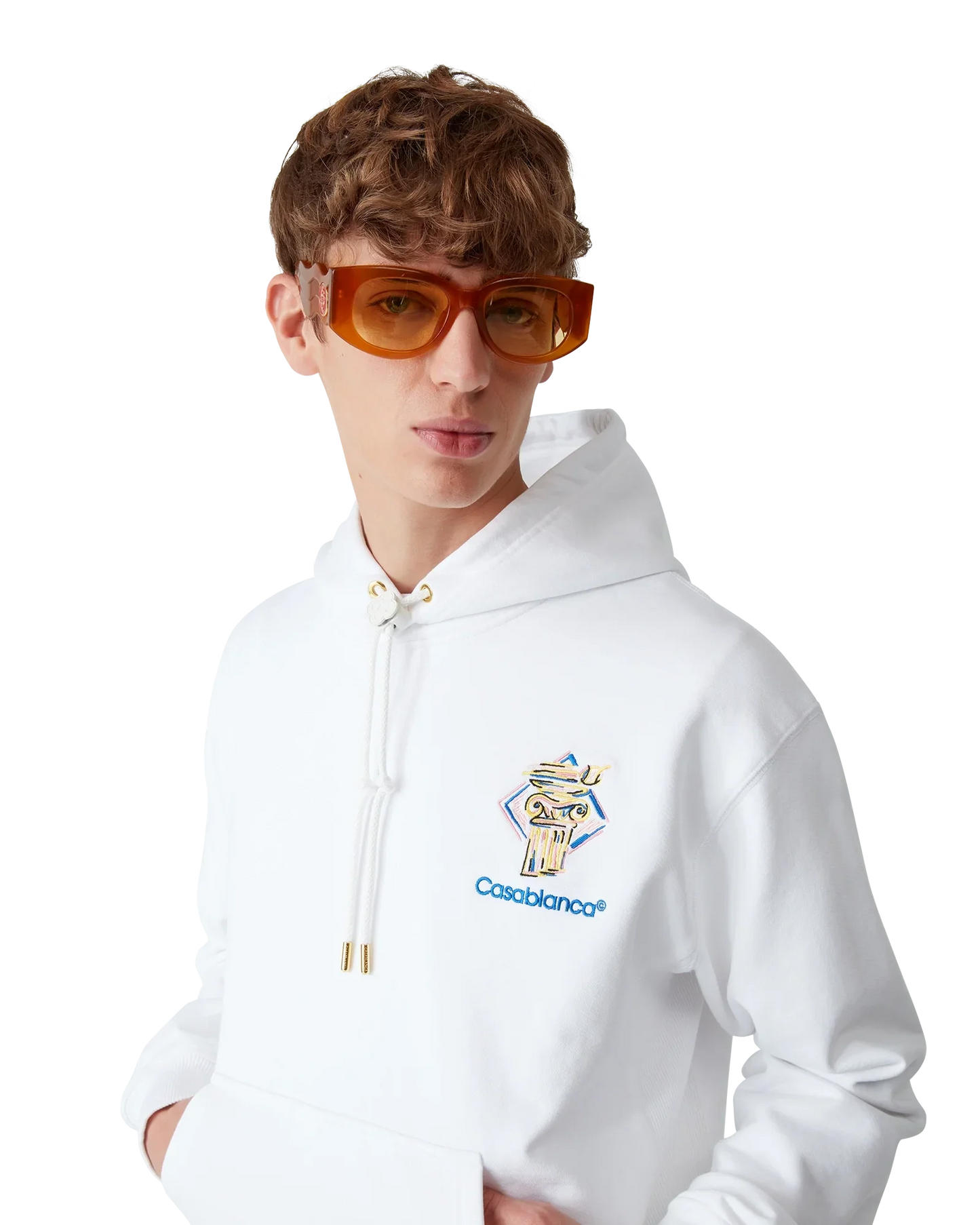 Diamond Column Hooded Sweatshirt
