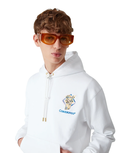 Diamond Column Hooded Sweatshirt