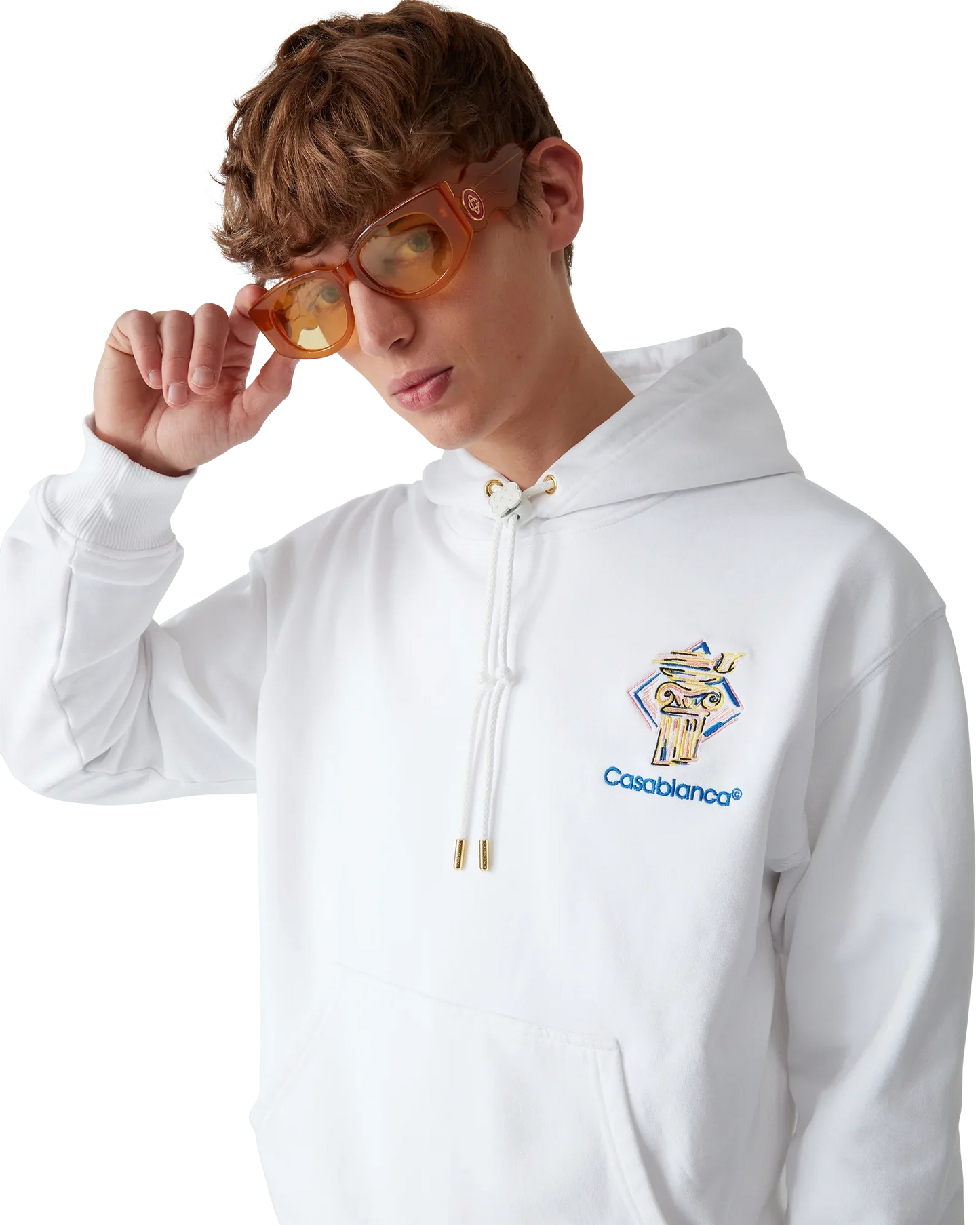 Diamond Column Hooded Sweatshirt