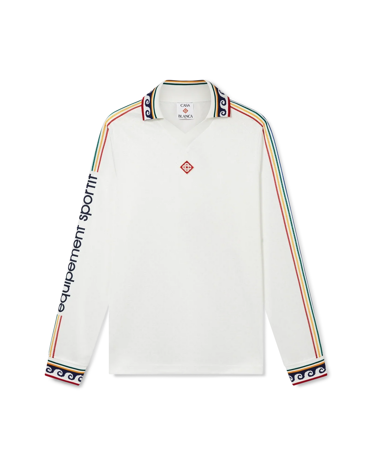 Maillot de football à manches longues et monogramme Jacquard