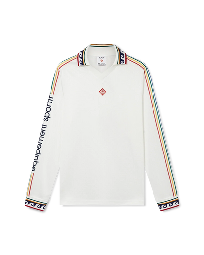 Maillot de football à manches longues et monogramme Jacquard