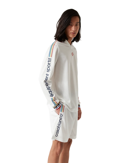 Maillot de football à manches longues et monogramme Jacquard