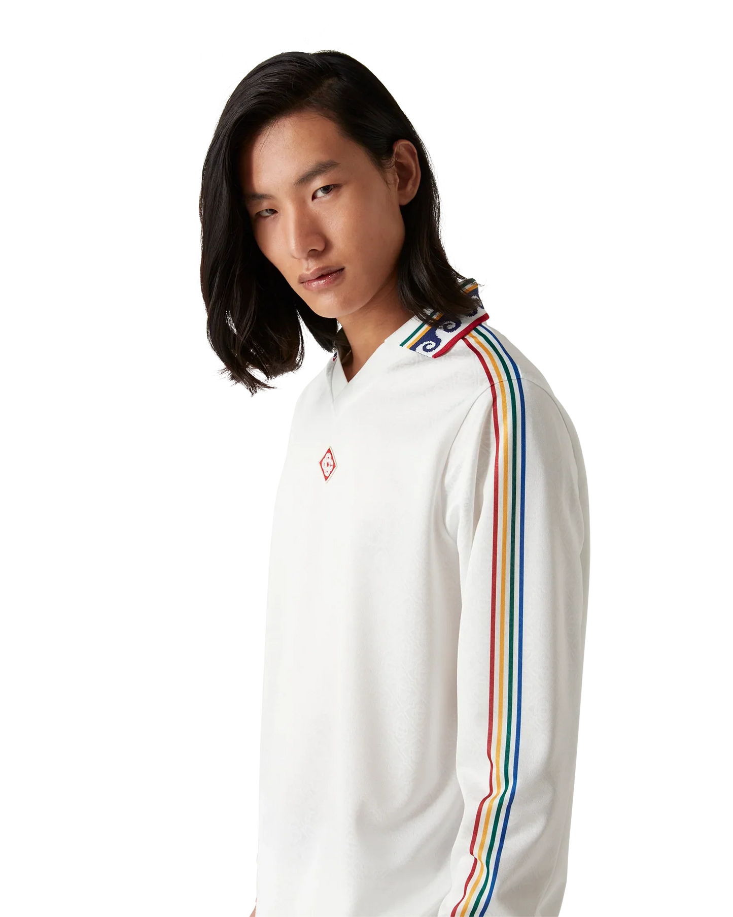 Maillot de football à manches longues et monogramme Jacquard