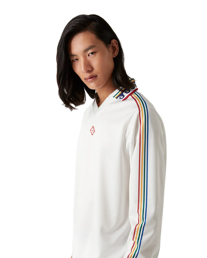 Maillot de football à manches longues et monogramme Jacquard
