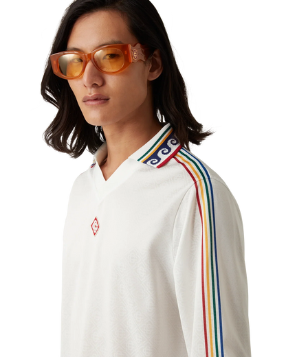 Maillot de football à manches longues et monogramme Jacquard