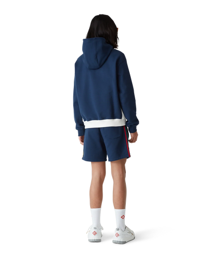 Sweat-shirt à capuche zippé color-block