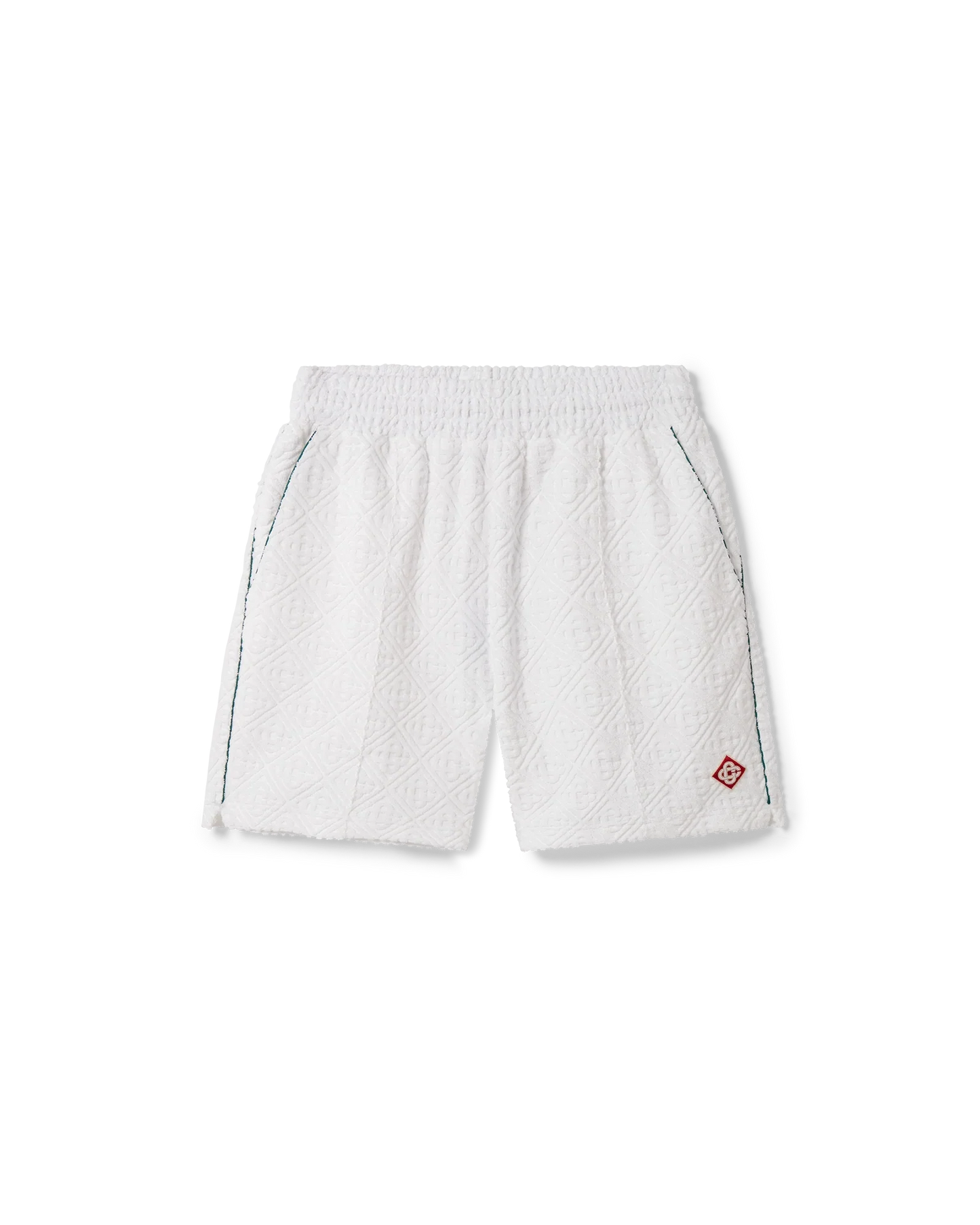 Shorts en tissu éponge monogrammé