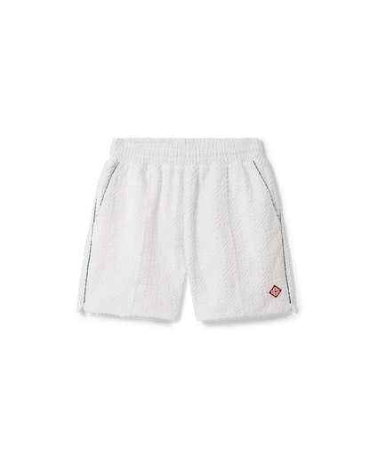 Shorts en tissu éponge monogrammé